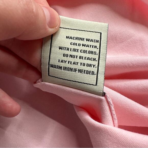 Swet Tailor Light Pink Short Sleeve Polished Button Down Shirt Size XL - Picture 9 of 11